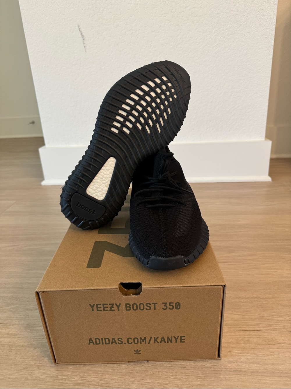 adidas Black Yeezy Boost 350 V2 Sneakers